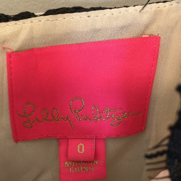 Lilly Pulitzer Black and White Lace Dress - Picture 4 of 7